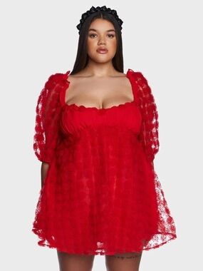 For Love And Lemons Red Mini Dress
